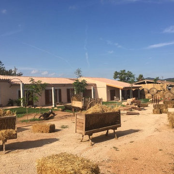 Ajardinamiento provisional Hotel Agroturismo S´Aumallia, en Mallorca