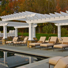 staggered pergola