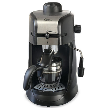 Capresso 304.01 Steam Pro Espresso & Cappuccino Maker, Black, 800 Watt