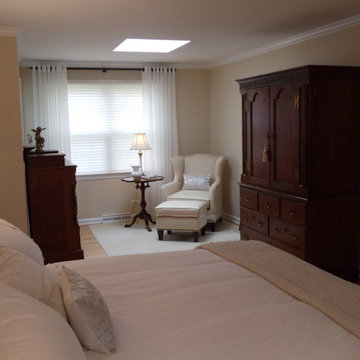 Updated traditional Master Bedroom with sitting area