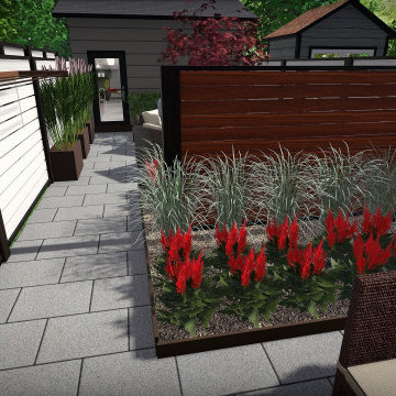 Dufferin Grove Modern Backyard