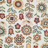 Loloi Francesca Collection Rug, Ivory and Multi, 3'6"x5'6"