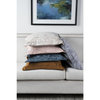 Kosas Home Bryce Velvet 22-inch Square Throw Pillow, Grey