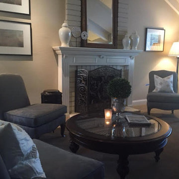 A Piano Teacher's Traditional Living Room with a Contemporary Flair