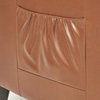 GDF Studio Trenton Leather Recliner, Hazelnut