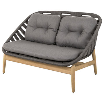 Cane-Line Strington 2-Seater Sofa With Teak Frame, 55020Rodgaitgt
