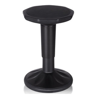 Hon Blue Armless Office Stool with Foot Rest