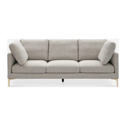 Castlery Adams Three-Seater Sofa in Pearl Beige - Armchairs & Accent Chairs