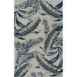 KAS - KAS Havana 2626 Gray/Blue Tropics Area Rug, 8'x10'6" - Lush, tropical designs bring you into another world with our Havana Collection. 100% multi textured wool is hand tufted with hard-twist accents, bringing exceptional texture and dimension to each piece. Rich, nature-inspired colors will bring tropical warmth into your home.