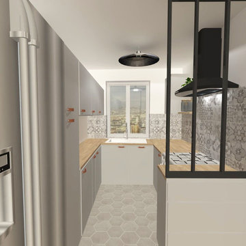 Lumineuse et fonctionnelle, la cuisine se refait une beauté