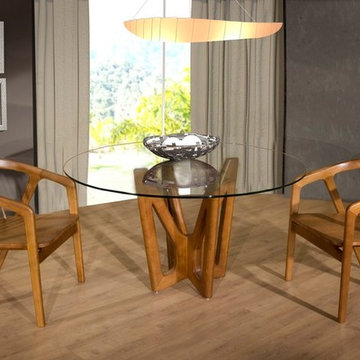 2815 MH Dining Table Almond Finish