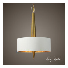 Uttermost Obeliska 3-Light  Chandelier,Gold