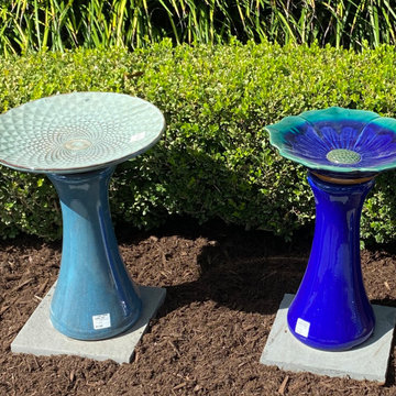 Glazed Birdbaths