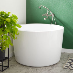 41" Siglo Round Japanese Soaking Tub - Bathtubs