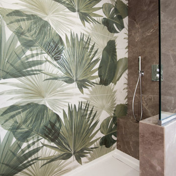 Salle de bains chic et naturelle