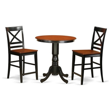 3-Piece Counter Height Table And Chair Set