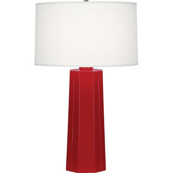 Robert Abbey Mason TL Mason 26" Column Table Lamp - Ruby Red