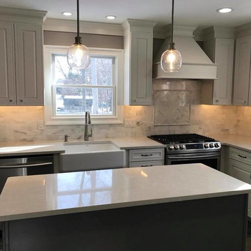 Transitional White Kitchen Remodel