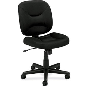 Classic Black Task Office Chair With Padded Seat