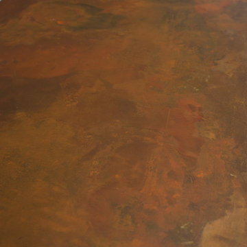 Weathered Steel Bar Top