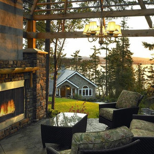 東京都下のラスティックスタイルのおしゃれなテラス・中庭 (ガゼボ・カバナ) の写真