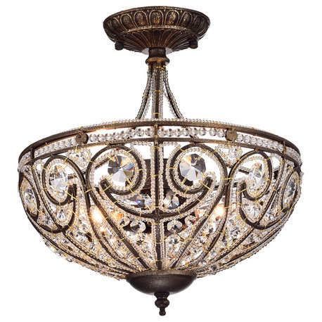 Warehouse of Tiffany's RL7971D Drake 3 Light, Modern Roman Chandelier