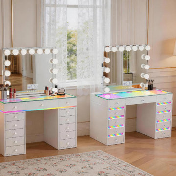 Hollywood Vanity Mirrors & Dressing Tables
