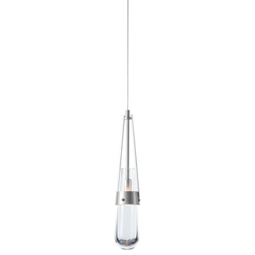 161040-1061 Link Clear Glass Low Voltage Mini Pendant in Modern Brass