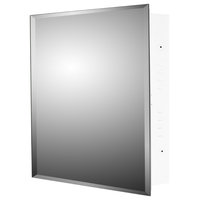 Euroline Medicine Cabinet, 18"x24", Beveled Edge, Flush Mounted