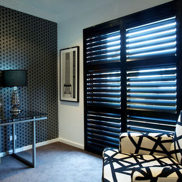 Black Plantation Shutters