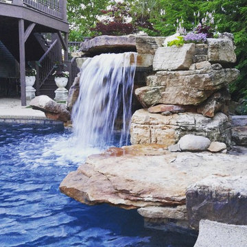 I designed a Pebble Tec World's Greatest Pool. Built by Barrington Pools, Inc.