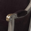 Baxton Studio Georgette Classic and Traditional French Inspired Brown Velvet...