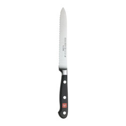 Wusthof Serrated Utility Knife - 5-Inch Classic - Utility Knives