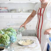 French Farmhouse-Style Grain Sack Apron