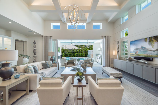 Beach Style Family Room by London Bay Homes