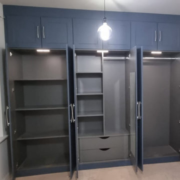Alby blue and Graphite Wardrobes