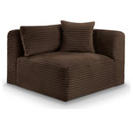 Meridian Furniture - Shaggy Upholstered Chair, Brown, Corduroy Performance Fabric - Indulge in the allure of the Brown Corduroy Performance Fabric Shaggy Corner Chair by Meridian Furniture. Its captivating design and luxurious Brown Corduroy Performance Fabric elevate any space with effortless elegance. Crafted with precision and durability in mind, this stunning piece becomes the focal point of gatherings, fostering moments of connection and warmth. Embrace sophistication and style with the Shaggy Corner Chair, a testament to exquisite taste and timeless beauty.