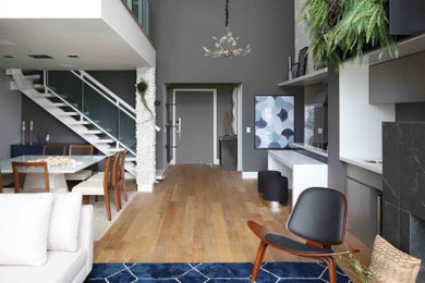 Example of a trendy living room design in Other