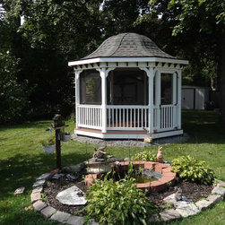 Vinyl Gazebo with Bell Roof - Gazebos