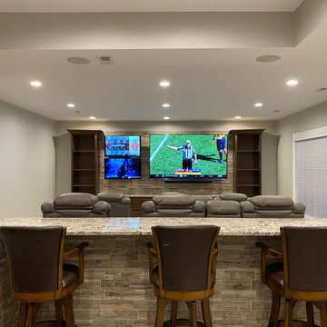 Basement remodel in process