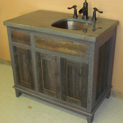 Weathered Gray Antique Barnwood Vanities - Bathroom Vanities And Sink Consoles