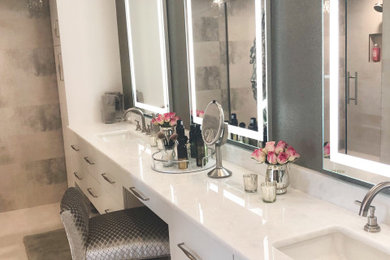 Bathroom - coastal bathroom idea in Miami