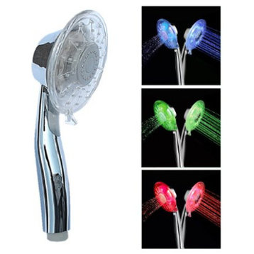LED Temperature Sensitive Color Changing Shower Head