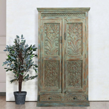 Timeless Elegance: Antique Wardrobe Armoires for Farmhouse and Coastal Interiors