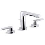 Kohler - Kohler Avid Widespread Bathroom Sink Faucet, Polished Chrome - Avid Widespread bathroom sink faucet
