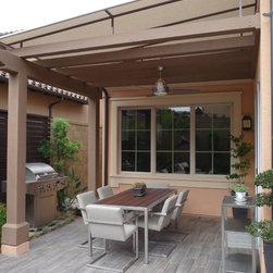 Sloped Trellis Awning Covers - Awnings
