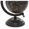 Rustic Black Mango Wood Globe 38143