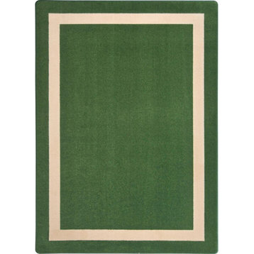 Kid Essentials, Misc Solid Color Area Rug, Portrait, 7'8"X10'9", Greenfield