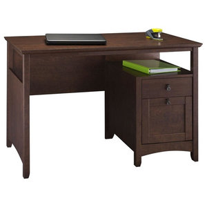 Sauder Beginnings Computer Desk In Cinnamon Cherry Transitional