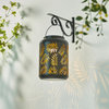 8.75"H Solar Powered Outdoor Hanging Lantern